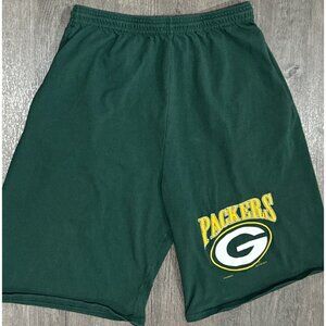 VTG 90s Green Bay Packers Shorts Mens M NFL Football Made In USA Cotton Pockets